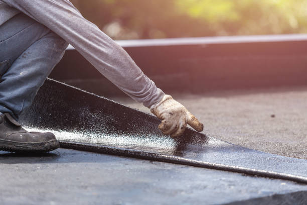 Professional Basement Waterproofing technician working in Commercial Point, OH